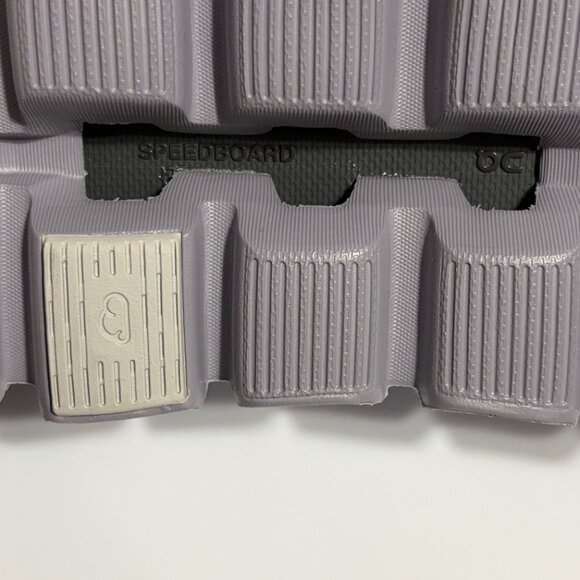 On Cloud Waterproof Shoes 7.5 Lavender Grey Running Sneakers Swiss Design - Picture 13 of 14